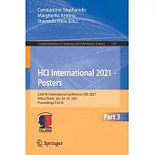 Hci International 2021 - Posters: 23rd International Conference, Hcii 2021, Virtual Event, July 24-29, 2021, Proceedings, Part III