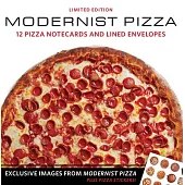 Modernist Pizza 12 Notecards & Envelopes Boxed Set