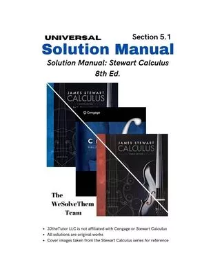 Solution Manual: Stewart Calculus Early Transcendentals 8th Ed.: Chapter 5 - Section 1