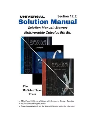 Solution Manual: Stewart Multivariable Calculus 8th Ed.: Chapter 12 - Section 2