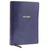 Nkjv, Foundation Study Bible, Large Print, Leathersoft, Blue, Red Letter, Thumb Indexed, Comfort Print: Holy Bible, New King James Version