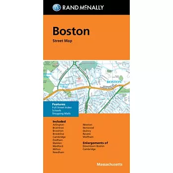 Rand McNally Folded Map: Boston Street Map