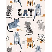 Cat Lover’s Blank Journal: A Cute Journal of Cat Whiskers and Diary Notebook Pages