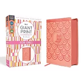 Nirv, Giant Print Compact Bible for Girls, Leathersoft, Peach, Comfort Print