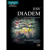 ESV Diadem Reference Edition, Black Calf Split Leather, Red-Letter Text, Es544: Xr