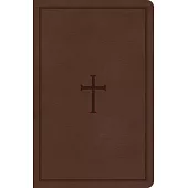 CSB Large Print Personal Size Reference Bible, Brown Leathertouch, Indexed