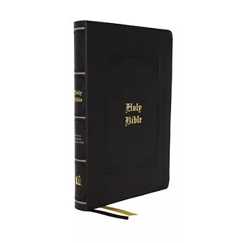 Kjv, Large Print Center-Column Reference Bible, Leathersoft, Black, Red Letter, Thumb Indexed, Comfort Print: Holy Bible, King James Version