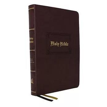 Kjv, Large Print Center-Column Reference Bible, Leathersoft, Brown, Red Letter, Thumb Indexed, Comfort Print: Holy Bible, King James Version