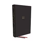 Kjv, Paragraph-Style Large Print Thinline Bible, Genuine Leather, Black, Red Letter, Comfort Print: Holy Bible, King James Version