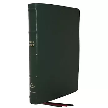 Nkjv, Thinline Reference Bible, Large Print, Premium Goatskin Leather, Green, Premier Collection, Red Letter, Comfort Print: Holy Bible, New King Jame