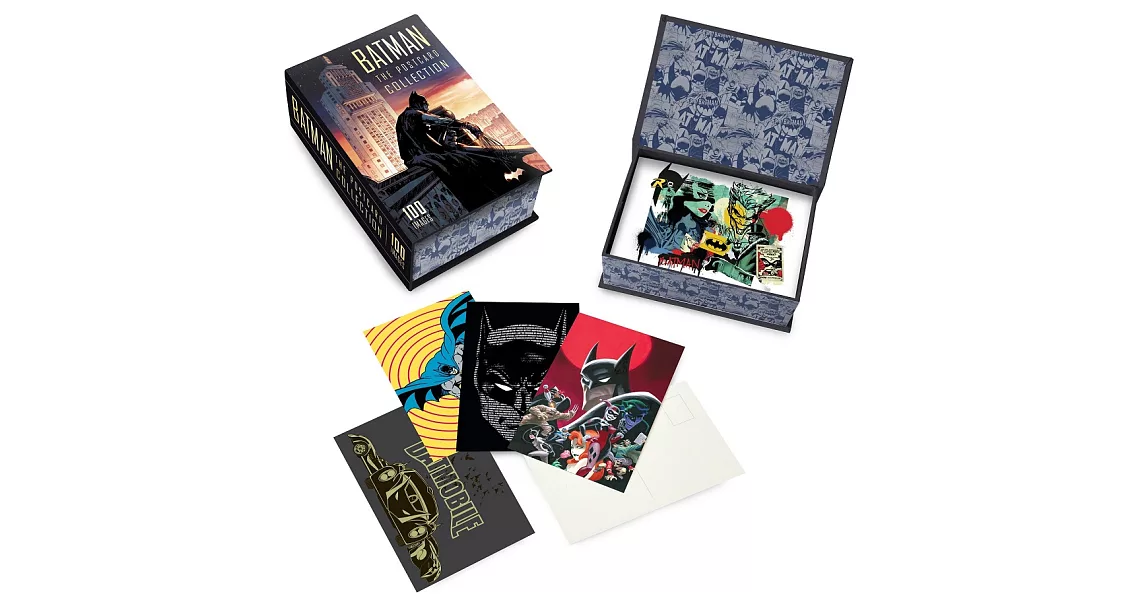 DC超級英雄：蝙蝠俠明信片收藏組(100張不重複) Batman: The Postcard Collection [Boxed Set] | 拾書所