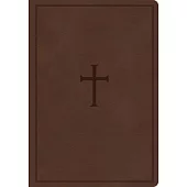 CSB Super Giant Print Reference Bible, Brown Leathertouch