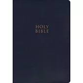 CSB Super Giant Print Reference Bible, Navy Leathertouch