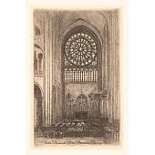 Vintage Journal Rose Window at Notre Dame Cathedral