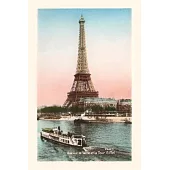 Vintage Journal Eiffel Tower and Seine