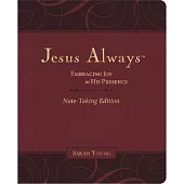 Jesus Always Note-Taking Edition, Leathersoft, Burgundy, with Full Scriptures: Embracing Joy in His Presence