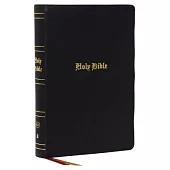KJV Holy Bible, Super Giant Print Reference Bible, Black, Genuine Leather, 43,000 Cross References, Red Letter, Thumb Indexed, Comfort Print: King Jam