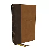 KJV Holy Bible, Center-Column Reference Bible, Leathersoft, Brown, 72,000+ Cross References, Red Letter, Comfort Print: King James Version: King James