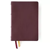 Nkjv, Thompson Chain-Reference Bible, Large Print, Genuine Leather, Cowhide, Burgundy, Red Letter, Art Gilded Edges, Thumb Indexed, Comfort Print