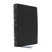 Nkjv, Large Print Thinline Reference Bible, Blue Letter, MacLaren Series, Genuine Leather, Black, Comfort Print: Holy Bible, New King James Version