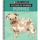 Brain Games - Sticker by Number - Puppies