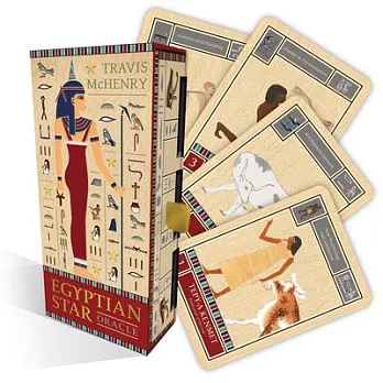 Egyptian Star Oracle: (42 Gilded Cards, 144-Page Full-Color Guidebook and Ankh Charm)
