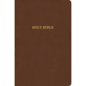 KJV Large Print Thinline Bible, Value Edition, Brown Leathertouch