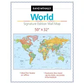 Rand McNally Signature Edition World Wall Map: Folded