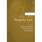 Modern Studies in Property Law, Volume 12