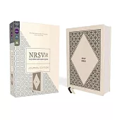 Nrsvue, Holy Bible with Apocrypha, Journal Edition, Cloth Over Board, Cream, Comfort Print