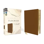 Flourish: The NIV Bible for Women, Leathersoft, Brown, Comfort Print