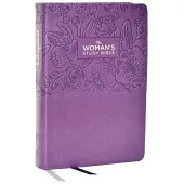 Kjv, the Woman’s Study Bible, Leathersoft, Purple, Red Letter, Full-Color Edition, Thumb Indexed, Comfort Print: Receiving God’s Truth for Balance, Ho