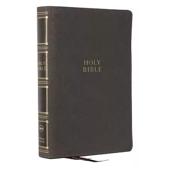 Nkjv, Compact Center-Column Reference Bible, Leathersoft, Gray, Red Letter, Comfort Print
