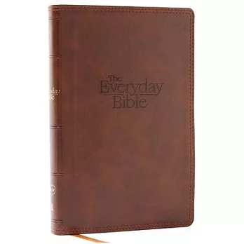Nkjv, the Everyday Bible, Leathersoft, Brown, Red Letter, Comfort Print: 365 Daily Readings Through the Whole Bible