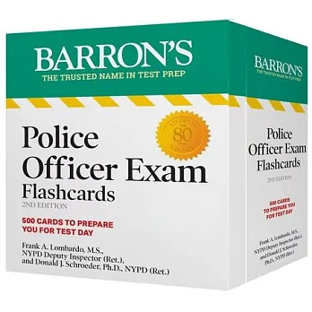 Police Officer Exam Flashcards, Second Edition: Up-To-Date Review: + Sorting Ring for Custom Study