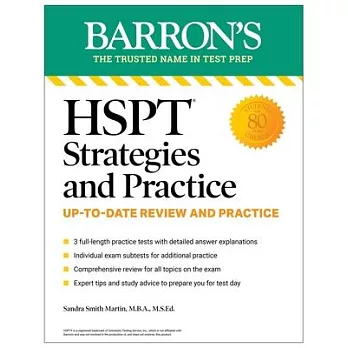 HSPT Strategies and Practice, Second Edition: 3 Practice Tests + Comprehensive Review + Practice + Strategies