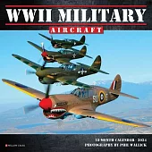 WWII Military Aircraft 2024 7 X 7 Mini Wall Calendar