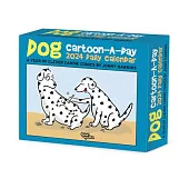 Dog Cartoon-A-Day 2024 6.2 X 5.4 Box Calendar