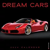 Dream Cars 2024 12 X 12 Wall Calendar (Foil Stamped Cover)