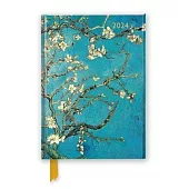 Vincent Van Gogh: Almond Blossom 2024 Luxury Diary - Page to View with Notes