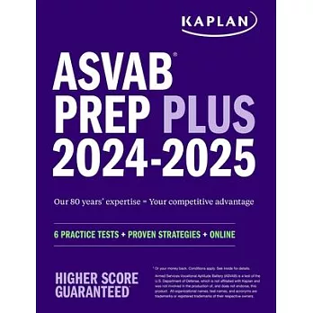 ASVAB Prep Plus 2024-2025: 6 Practice Tests + Proven Strategies + Online + Video