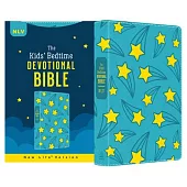The Kids’ Bedtime Devotional Bible: Nlv [Aqua Stars]
