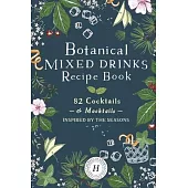 Botanical Mixed Drinks Recipe Book