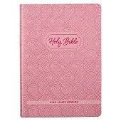 KJV Kids Bible, 40 Pages Full Color Study Helps, Presentation Page, Ribbon Marker, Holy Bible for Children Ages 8-12, Light Pink Hearts Faux Leather F