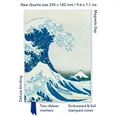 Katsushika Hokusai: The Great Wave (Foiled Quarto Journal)