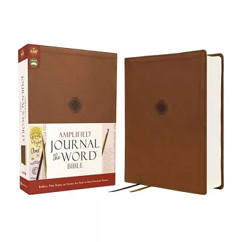 Amplified Journal the Word Bible, Leathersoft, Brown: Reflect, Take Notes, or Create Art Next to Your Favorite Verses