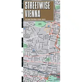 Streetwise Vienna Map - Laminated City Center Street Map of Vienna, Switzerland
