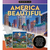 Eric Dowdle Coloring Book: America the Beautiful: Color Famous Cityscapes and Landmarks from Around the United States in the Whimsical Style of Folk A