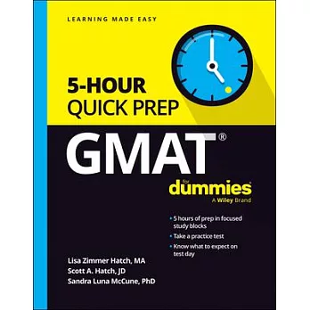 GMAT 5-Hour Quick Prep for Dummies