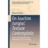 On Jungius’ Texturæ Contemplatio: Texture, Weaving and Natural Philosophy in the 17th Century